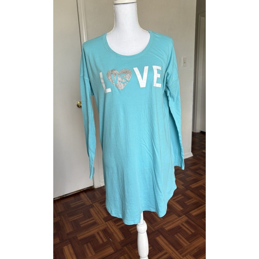 Victoria’s Secret Women’s Teal Nightgown Sleep Shirt Size Medium